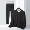 【桑蚕丝绵羊毛】【新款DPD】大依优型大码男装保暖套装内衣护肩护腰抗菌随心裁弹力加绒舒适保暖秋衣秋裤 商品缩略图2