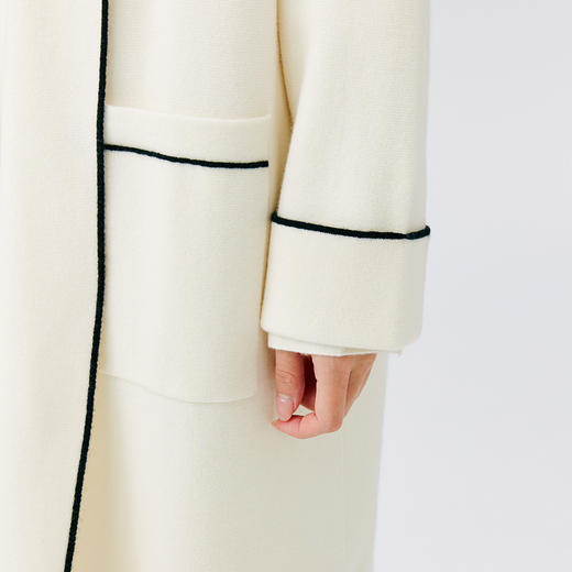 东黎 •小山羊绒中长版开衫 4713 商品图4