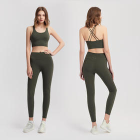 JUST PEACHY健身背心式运动文胸交叉美背裸感瑜伽背心2DT31060