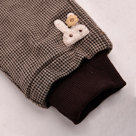 棉果果专柜同款冬季新品女童针织夹棉格子长裤M422200824615 商品图2