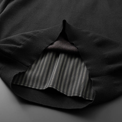 【假两件】【新款DPF】大依优型大码假两件长袖T恤衬衫领中厚毛衣针织衫加肥加大肥佬休闲商务宽松透气上衣打底 商品图11