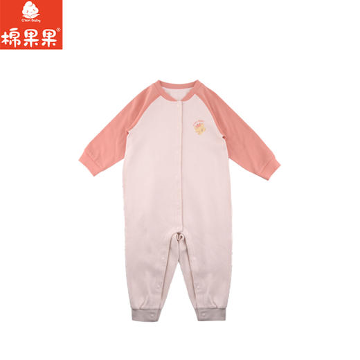 棉果果专柜同款冬季新品女童暖姜绒对开连体衣M421722424802 商品图1