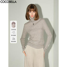 【有赞】MZ197-3 COCOBELLA[人手N件]baby触感针织衫女秋冬气质高领打底衫