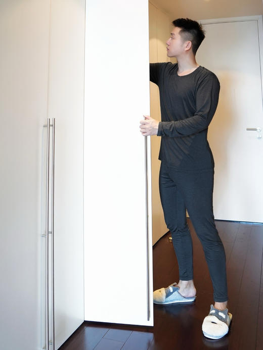 官网990！华家轻暖圆领莫代尔男士保暖内衣套装 秋冬薄款蓄热无痕打底秋衣秋裤 商品图6