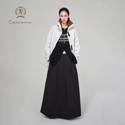 COCO ZONE 高级感气质显瘦半身裙简约百搭中长裙CC1C2275 商品图3