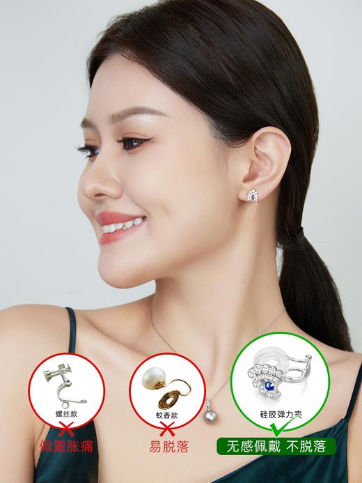 【天猫同款】18k金两戴款钻石耳夹  皇冠 商品图2