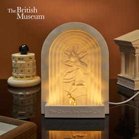 大英博物馆 盖亚·安德森猫系列 水波纹拱形浮雕氛围灯摆件