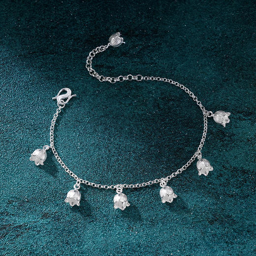 子佩集S990银【铃兰流影】手链【MXSL006】纯银花丝2409 商品图3