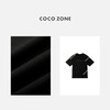COCO ZONE 设计感字母圆领T恤百搭显瘦上衣CC1C2274 商品缩略图2