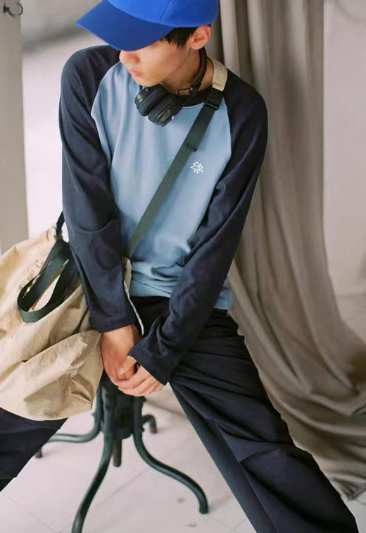 松植屋户外保暖打底衫男女同款拼色加绒加厚内搭德绒打底衫舒绒衫2024秋冬新款 商品图0