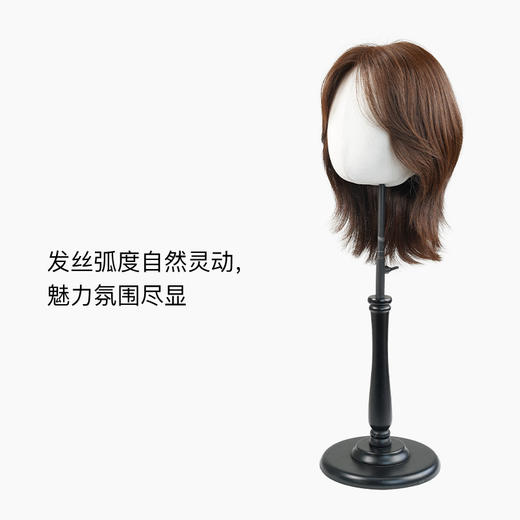 Rebecca瑞贝卡假发中分刘海卷发中长纹理卷发全手织优雅时尚头套 商品图1