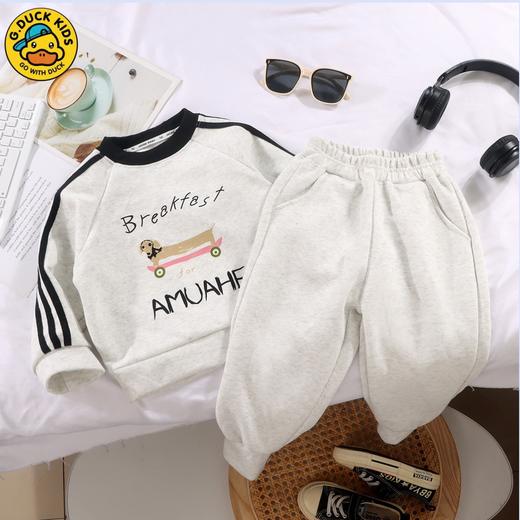 【低至39.9/套】儿童涂鸦卫衣套装丨卡通休闲运动两件套 柔软面料 新潮有型 商品图2