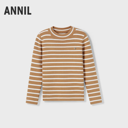 女童撞色条纹毛衣冬季新款安奈儿童装实体店同款AG444652 商品图1