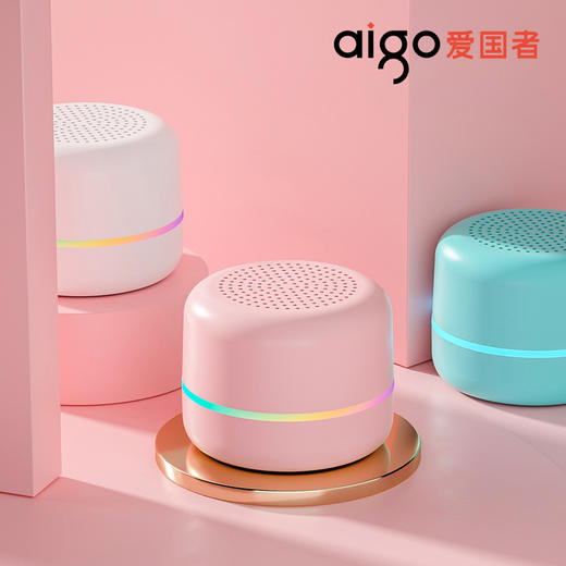 爱国者 迷你便携智能蓝牙音箱AI语音版T90 无线蓝牙音响低音炮音箱 商品图2