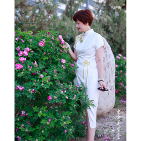 浣花熊猫改良新中式旗袍