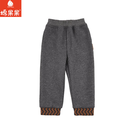 棉果果专柜同款冬季新品男童针织复合绒加绒长裤M412200424637 商品图1