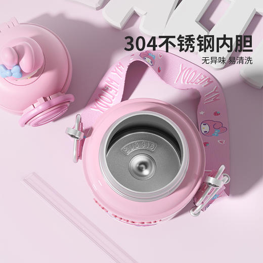 摩登主妇三丽鸥儿童保温杯高颜值吸管杯女生水杯学生上学专用杯子 商品图2