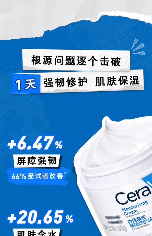 【海关监管保税直发】美国CeraVe适乐肤保湿面霜C霜-85g-神经酰胺修复屏障-会员5折 商品图4