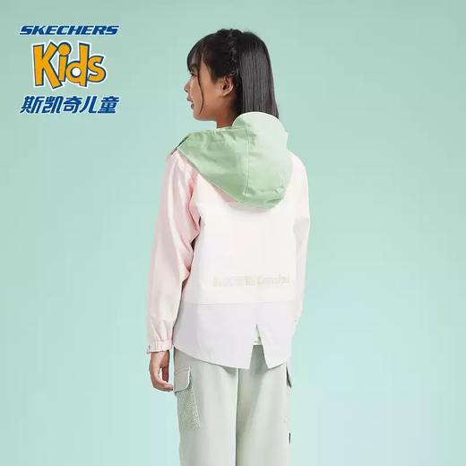 5折【自营】Skechers/斯凯奇  斯凯奇女童三合一运动连帽冬季新款立领保暖背心百搭外套 P124G001 商品图4