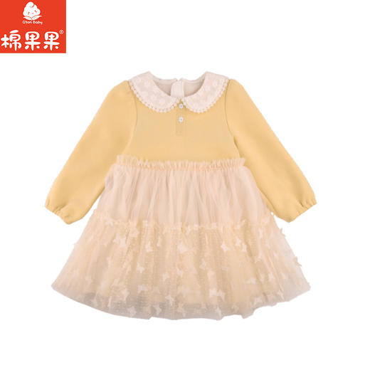 棉果果专柜同款冬季新品女童网纱连衣裙M422700424609 商品图2