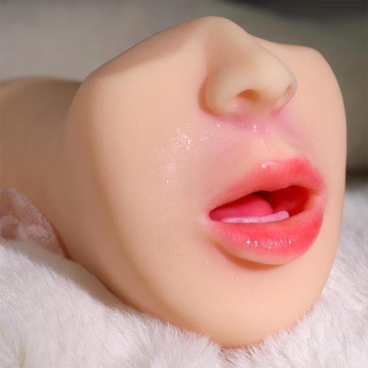 漫渺新品漫渺口阴肛三穴双头名器倒膜全牙嘴巴舌舔男用情趣用品飞机杯跨境 商品图7