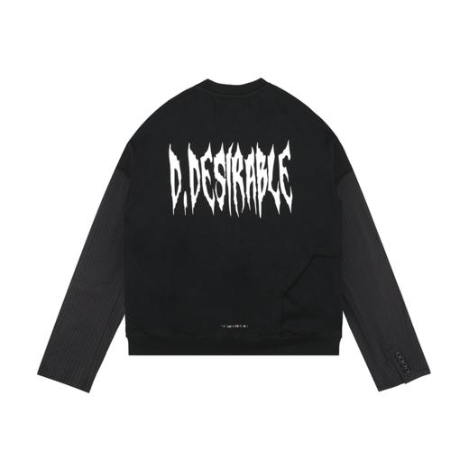 D.Desirable NY City vibe-暗黑西装袖拼接卫衣 商品图1