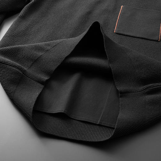 【假两件】【新款DPF】大依优型大码假两件长袖T恤毛衣衬衫领中厚款针织衫加肥加大肥佬休闲商务宽松透气上衣打底 商品图11