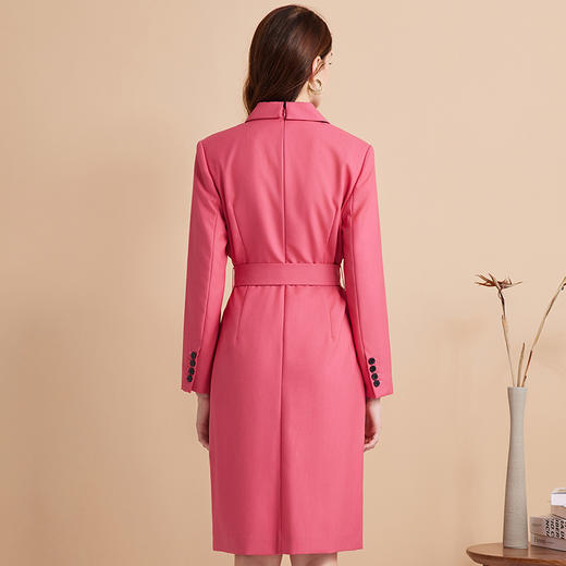 EITIE爱特爱气质干练纯色百搭收腰显瘦通勤西装连衣裙秋季新款7507235 商品图4