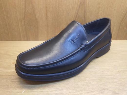 豪行真皮男鞋12161991舒适休闲平底商务休闲单鞋 商品图0