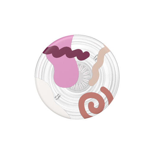 【植物基·地球】孟菲斯符号 POPGRIP泡泡骚手机粘贴式气囊支架 PlantCore植物基系列 粉色 商品图1