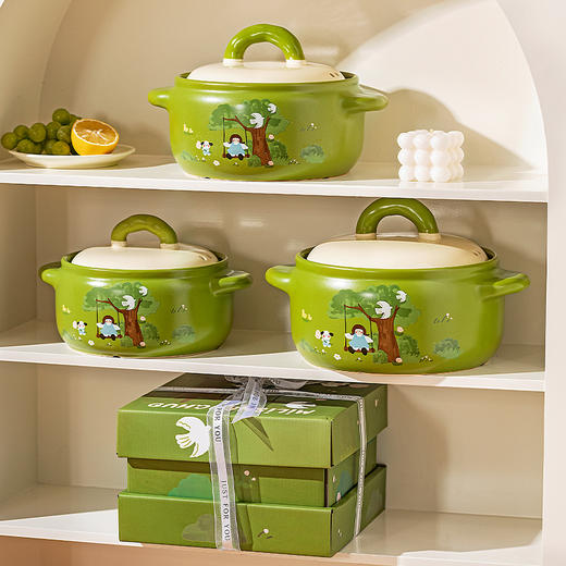 摩登主妇砂锅煲家用耐高温干烧不裂煤气灶专用陶瓷沙锅炖锅煲汤锅 商品图4