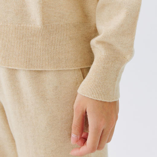 东黎 • 山羊绒女士秋冬全成型圆领百搭长袖套衫 4842 商品图5