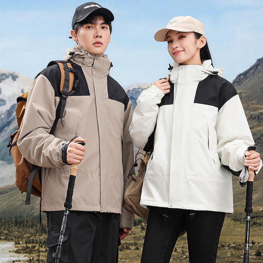 【YW】无忧购山系防风三合一户外登山运动休闲情侣百搭可拆卸内胆冲锋衣外套68（截单后7天发货) 商品图5