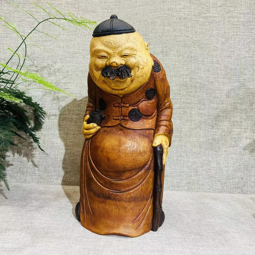 持壶地主°竹雕摆件 商品图0