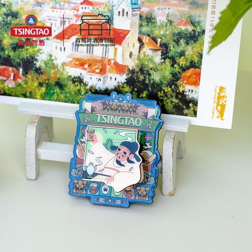 【青岛啤酒博物馆】   弹簧冰箱贴   青岛啤酒 官方文创 商品图1