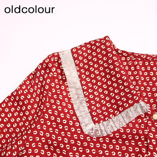 oldcolour春秋款法式气质娃娃领减龄百搭长袖衬衫DN13013004 商品图2