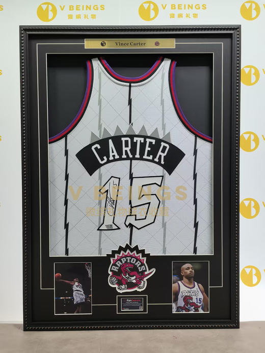 收藏系列 卡特 猛龙队15号银色 亲笔签名球衣 商品图1