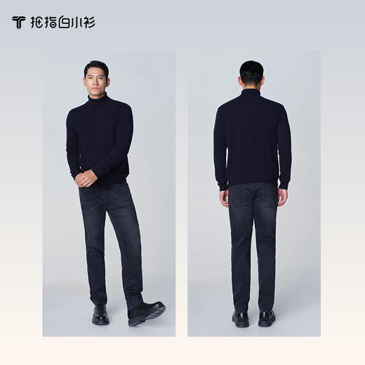 拇指白小衫羊绒高领长袖套衫无我系列 商品图1