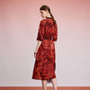 TANGY Collection/天意精品2024冬季新品中国风印花女士中长款连衣裙 商品缩略图2
