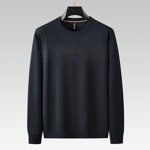 【新款DDA】大依优型大码圆领长袖卫衣加肥加大宽松休闲上衣男士打底 商品图0