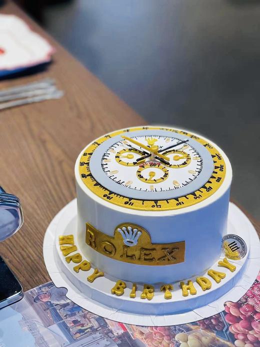 金表劳力士【寓意走“点”】·翻糖和奶油霜蛋糕 商品图0