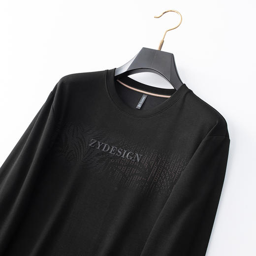 【新款DDA】大依优型大码圆领长袖卫衣加肥加大宽松休闲上衣男士打底 商品图2