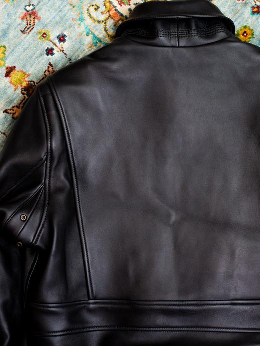 Chapal USAAF 黑色小牛皮飞行员夹克 商品图5