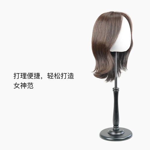 Rebecca瑞贝卡假发中分刘海卷发中长纹理卷发全手织优雅时尚头套 商品图2