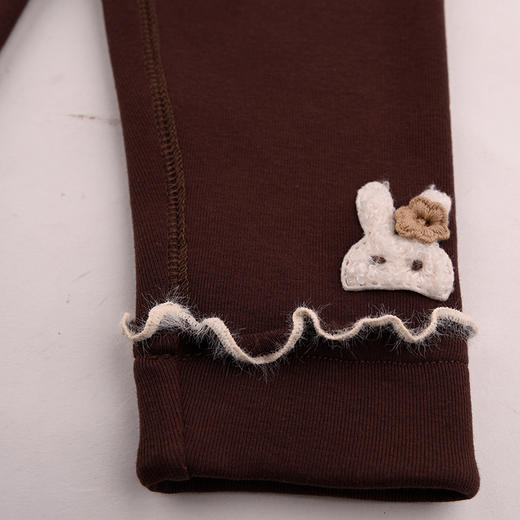 棉果果专柜同款冬季新品女童复合绒打底裤M422206424614 商品图1