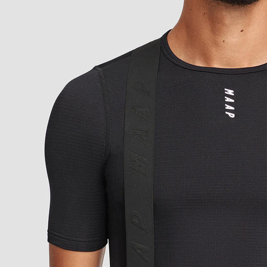 MAAP 男士 Thermal Base Layer Tee 黑色 加绒短袖骑行打底 商品图3