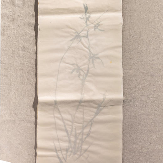 70年代朵云轩木版水印四尺对开大画笺(兰) 商品图0