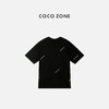 COCO ZONE 设计感字母圆领T恤百搭显瘦上衣CC1C2274 商品缩略图1