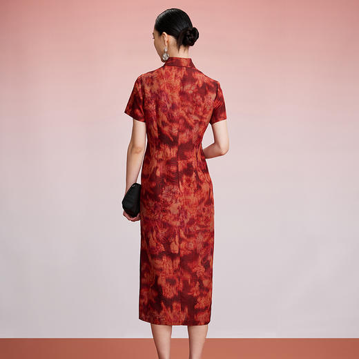 TANGY Collection/天意精品2024秋季新品中国风印花中长款女士连衣裙 商品图2