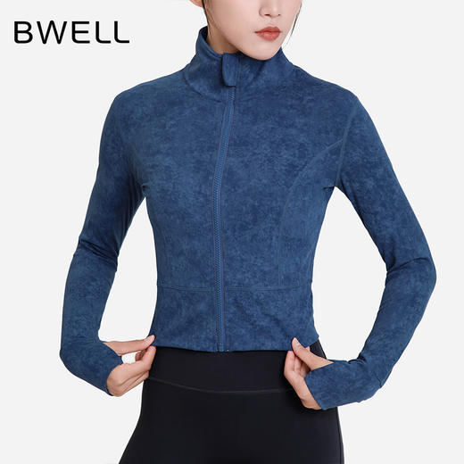 BWELL秋季2024新款云朵印花瑜伽运动外套BWY0006Y 商品图0